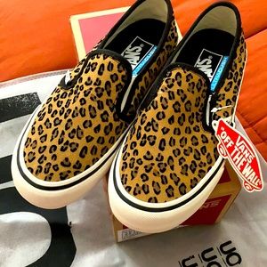 Vans Suede Slip-on Leopard Print